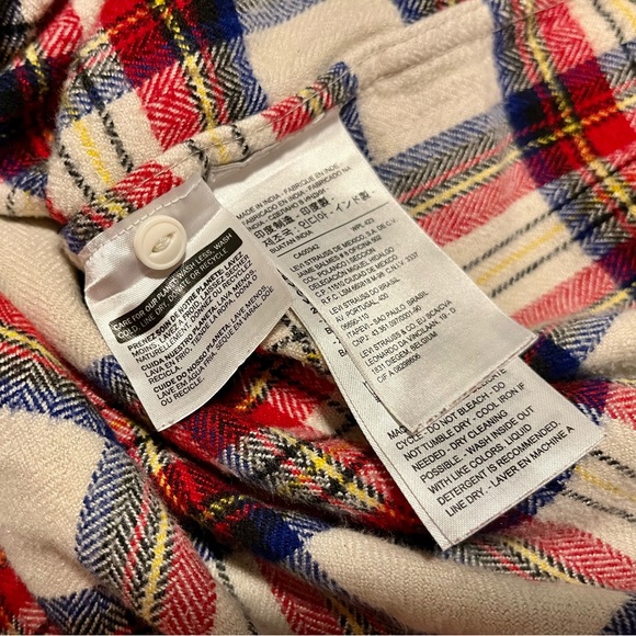 LEVI’S UTILITY SHIRT - Herringbone Sandshell Plaid - Picture 7 of 8